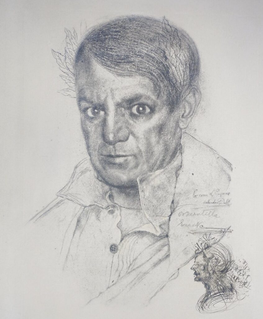 Salvador_Dali_Portrait_of_Picasso_1970